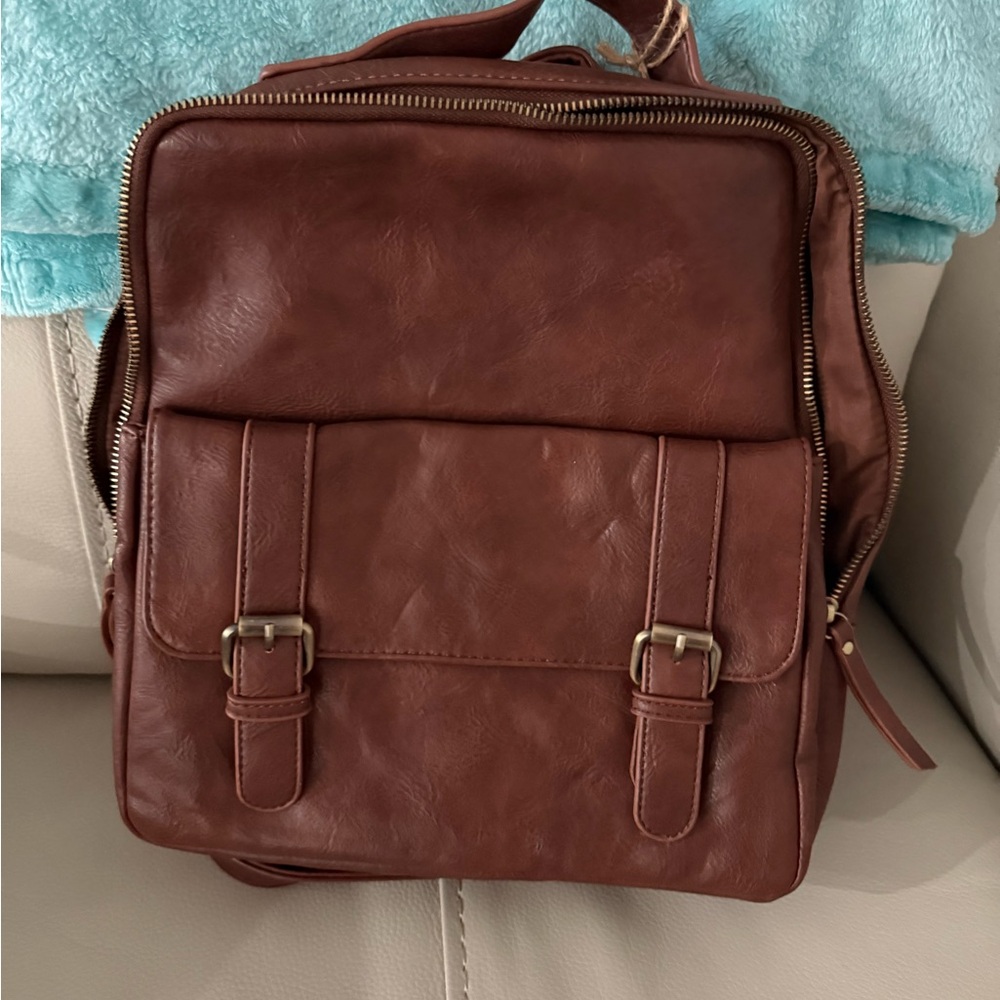Antik Kraft Genuine Leather Backpack – Brown